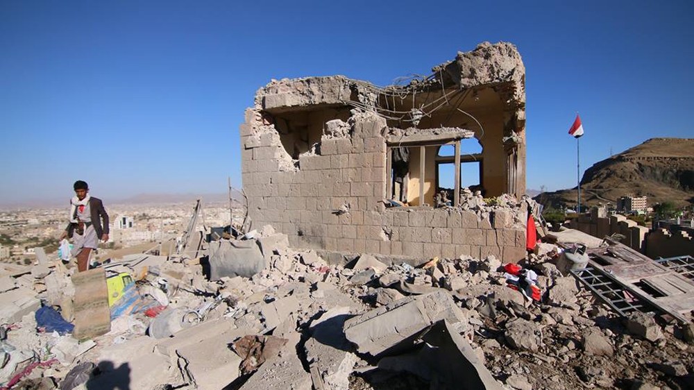 Saudi-led coalition air strikes have decimated Yemen's capital, Sanaa [Courtesy of Al Masirah]