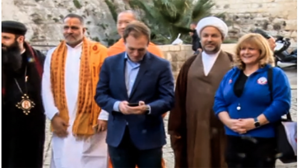 Members of the 'This is Bahrain' group during a visit to Israel in December, 2017 [Screen capture: Hadashot TV]
