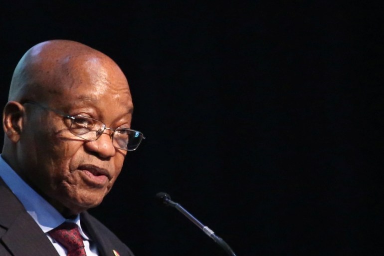 President of South Africa, Jacob Zuma speaks during the Energy Indaba conference in Midrand, South Africa