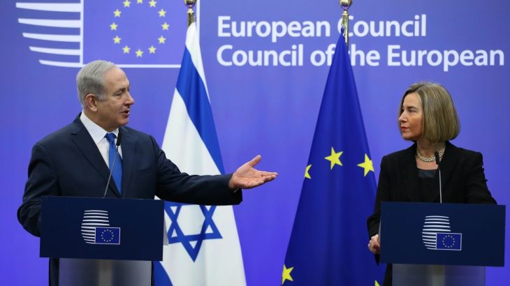 Israeli PM Benjamin Netanyahu in Brussels