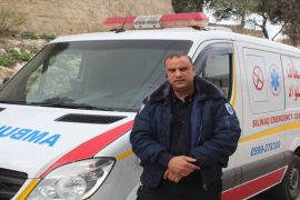 Palestinian paramedic Yehya Mubarak