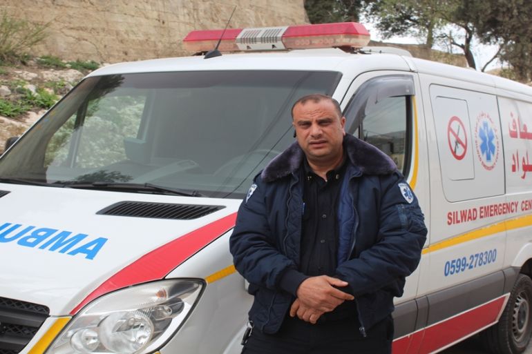Palestinian paramedic Yehya Mubarak