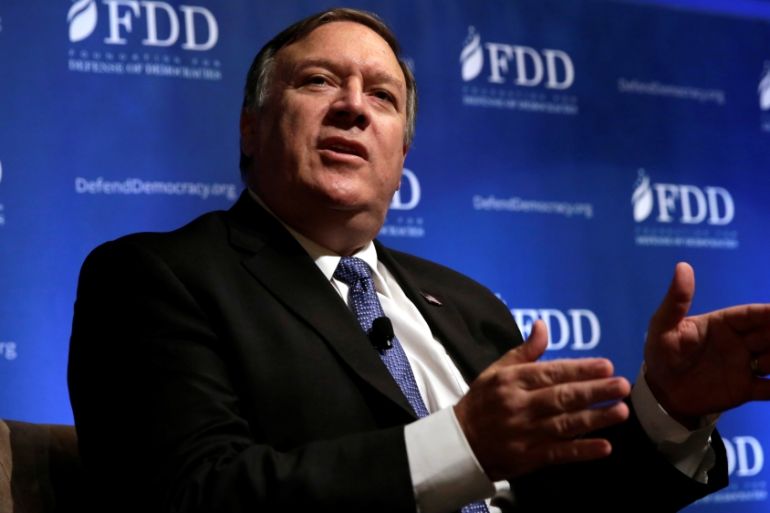 CIA Director Mike Pompeo speaks at the FDD National Security Summit in Washington