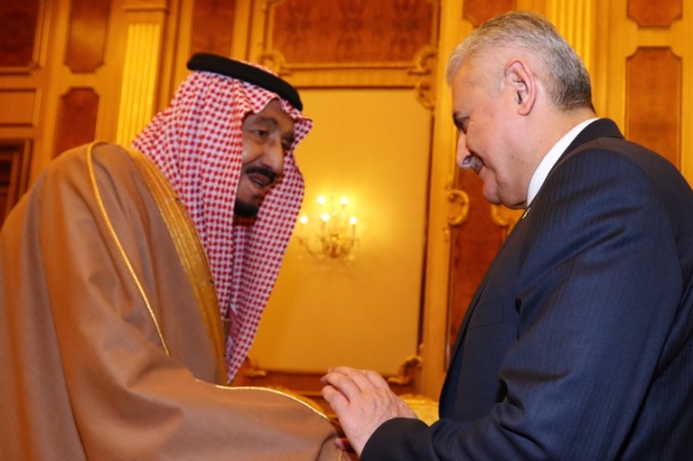 Prime Minister of Turkey Yildirim in Saudi Arabia
