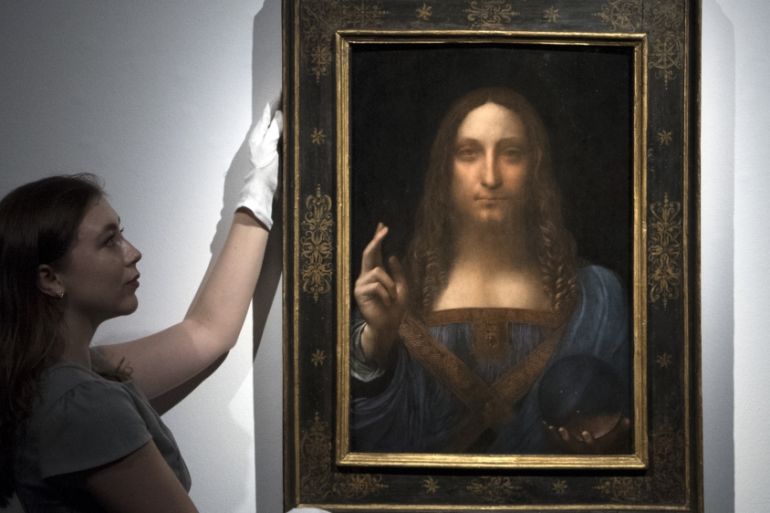 Christie''s Previews Leonardo Da Vinci''s Salvator Mundi Prior To Auction