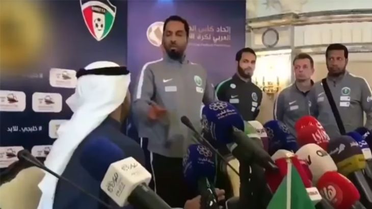 saudi football walkout kuwait