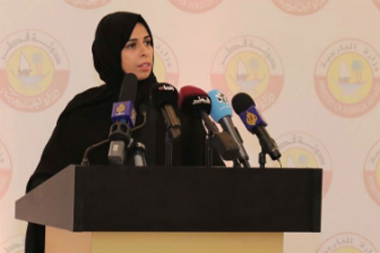 Foreign ministry spokesperson Lulwa Al Khater