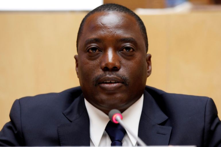 FILE PHOTO: Democratic Republic of Congo''s President Joseph Kabila attends the signing ceremony at the African Union Headquarters in Addis Ababa