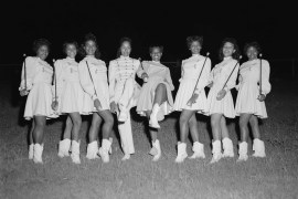 1: Members of Fort Worth’s Como High School band posing for Calvin Littlejohn’s camera in 1958. Littlejohn moved to Fort Worth in 1934 during the Jim Crow era, when mainstream newspapers wouldn''t publ