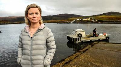 Rebecca Munro, one of the six residents on the Isle of Ulva [Andy Buchanan/AFP-Getty Images]
