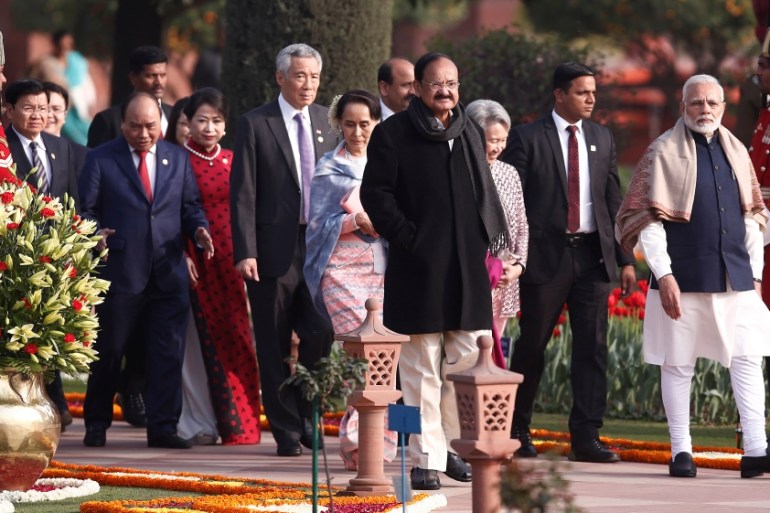India''s Prime Minister Narendra Modi and ASEAN leaders