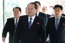 Head of North Korean delegation Ri Son Gwon, Chairman of the Committee for the Peaceful Reunification of the Country (CPRC) of DPRK, leaves after their meeting at the truce village of Panmunjom
