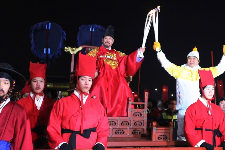 South Korea torch ceremony