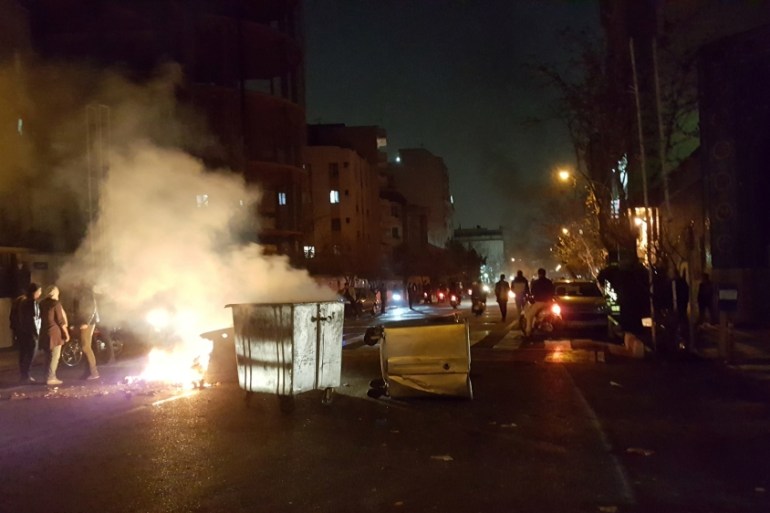 Iran protests via Reuters