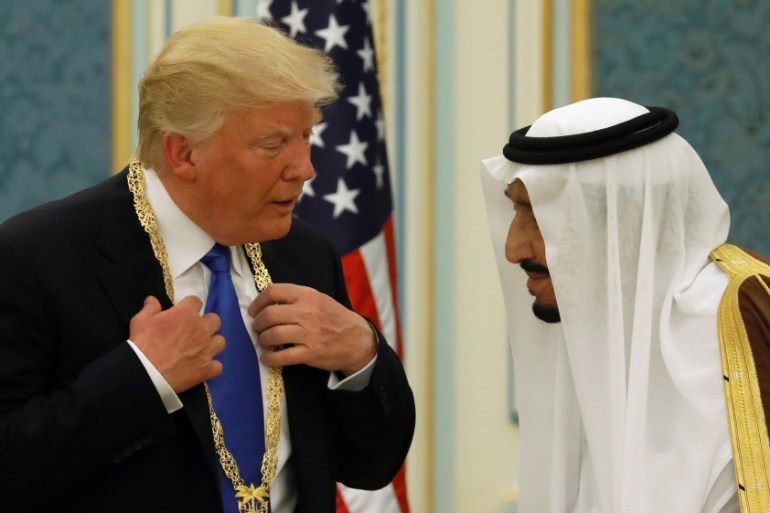 Trump and Saudi King Reuters