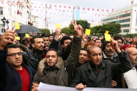 Tunis protests