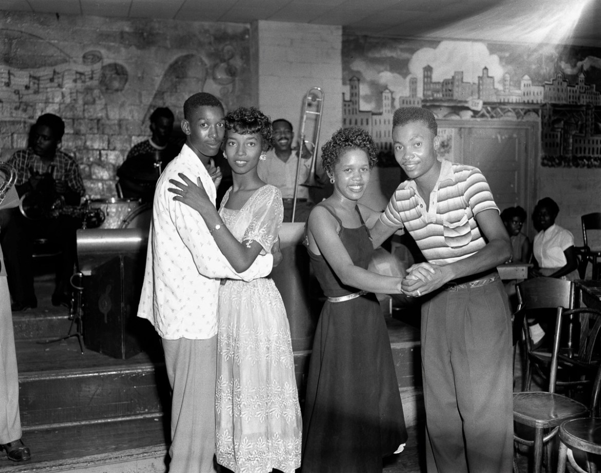 13: Teenagers dancing at Dallas’s Empire Room on 6 August 1956 take a break to pose for Hickman. By the early and mid-1960s, larger marches and protests helped to finally open the door for major civil