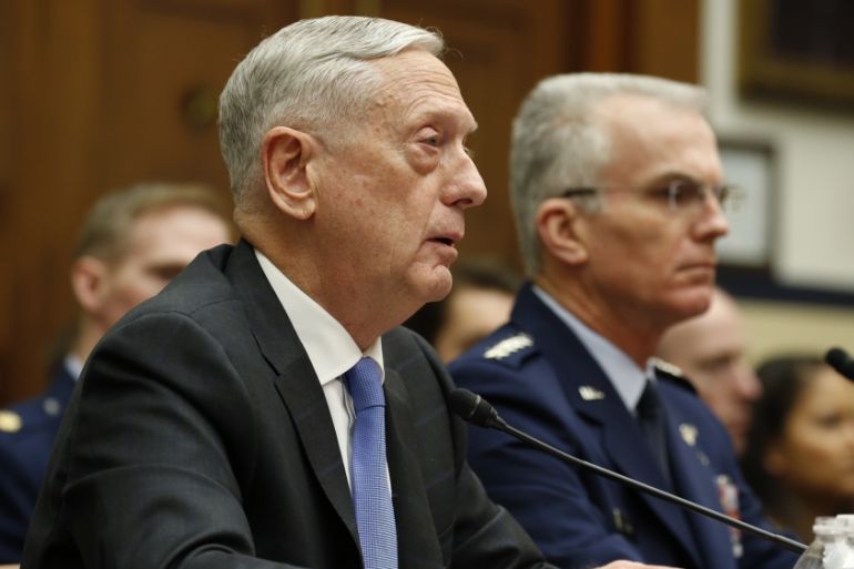 U.S. Defense Secretary Mattis testifies before House Armed Services Committee hearing on Capitol Hill in Washington