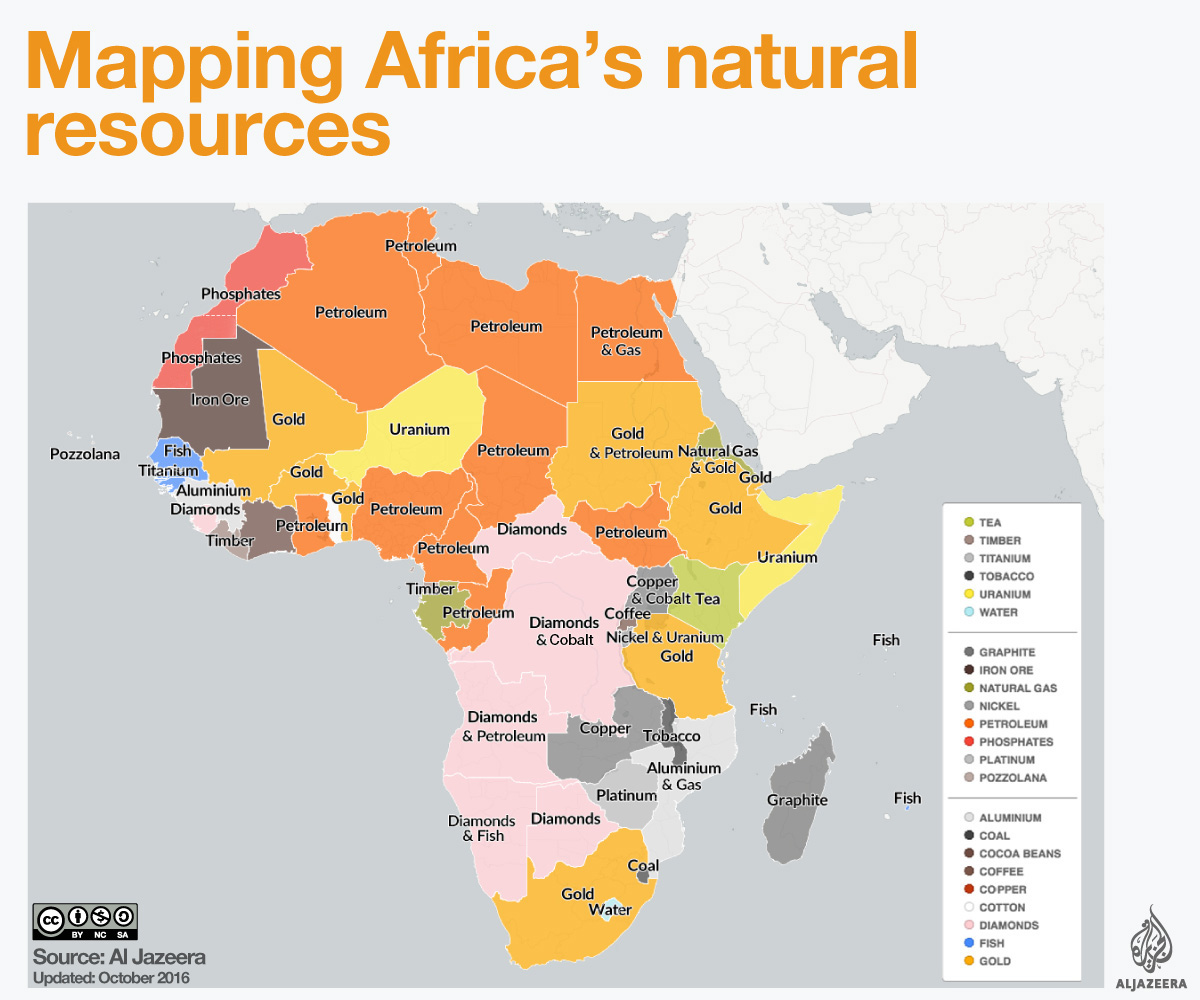 Mapping Africa's natural resources | Infographic News | Al Jazeera
