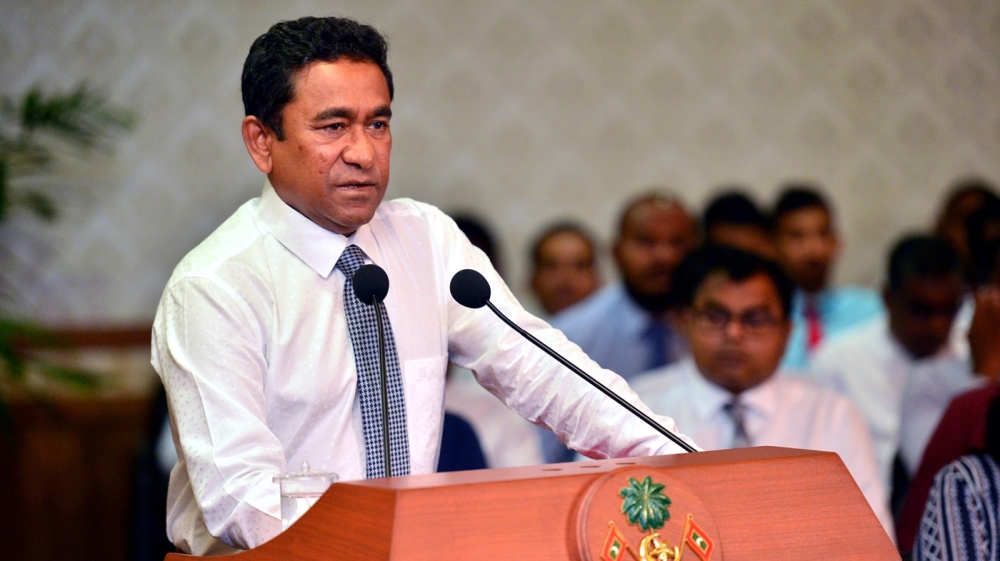 Yameen said he declared an emergency to investigate a coup against him [Handout/ Al Jazeera]