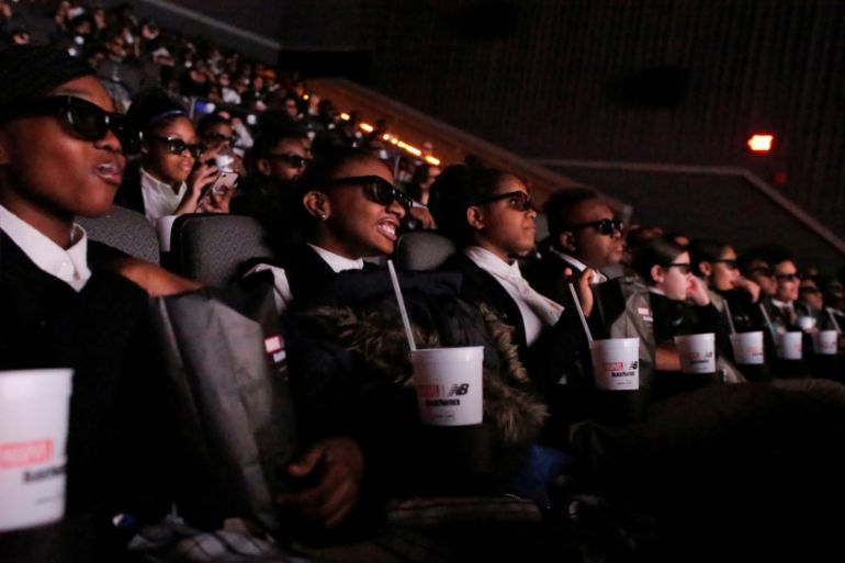 Black Panther students cineme REUTERS