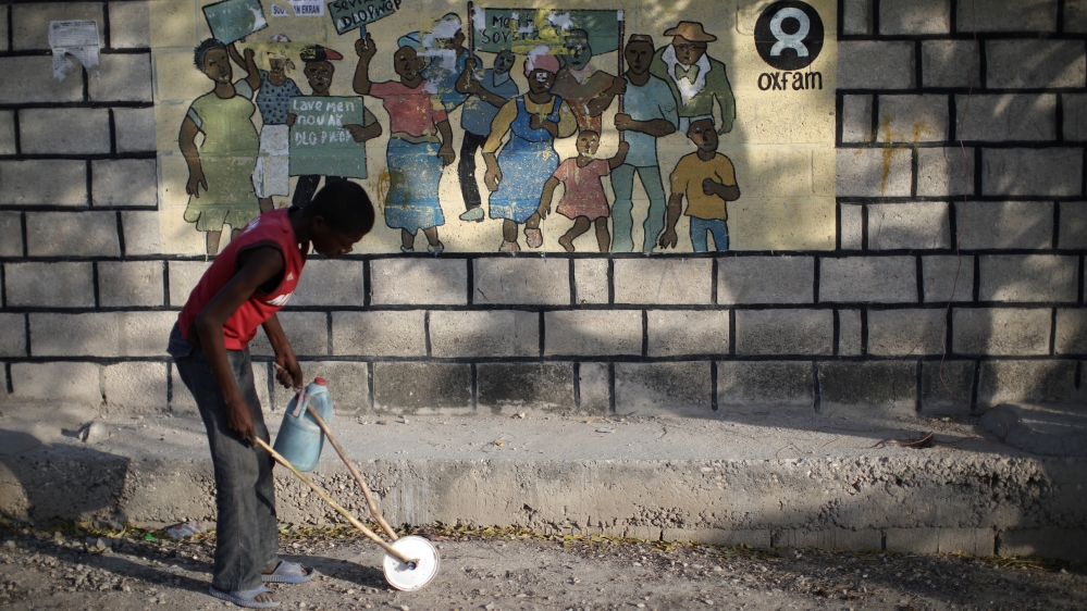 Oxfam was in Haiti for a relief operation after a quake in 2010 [Andres Martinez Casares/Reuters]