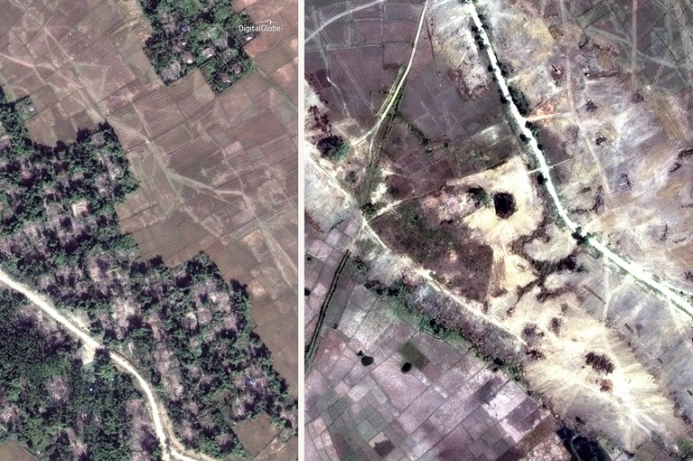 Rohingya villages wiped out