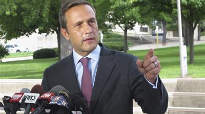 Nehlen has appeared on a radio show hosted by the former leader of the Ku Klux Klan, David Duke [File: Scott Bauer/AP Photo] 