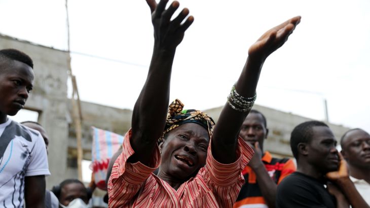 Sierra Leone mother mourns