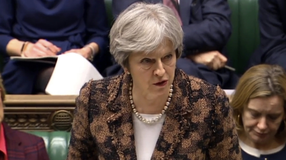 May gave Russia until Tuesday to explain how its nerve agent was used in the nerve-agent attack [PA via AP]