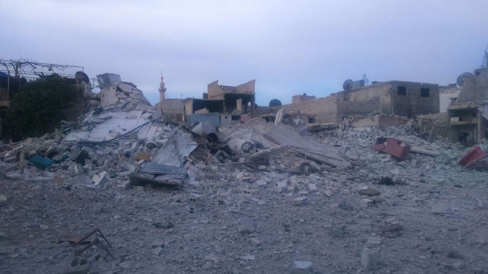 
A photo of what is left of Majed Daas' home that was destroyed last week [Courtesy of Majed Daas]
