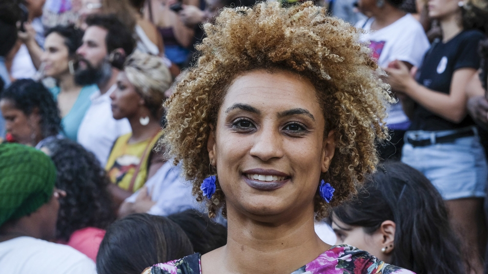 Franco smiles for a photo in Cinelandia square, in Rio de Janeiro, Brazil in this photo from January [File: Ellis Rua/AP Photo]