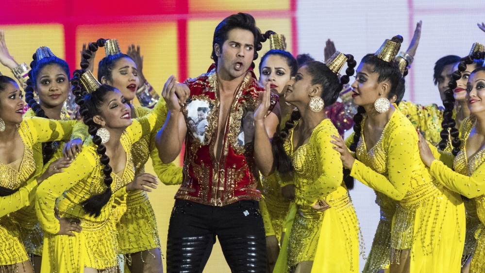 Badlapur actor Varun Dhawan performs a dance number [Charles Sykes/AP Photo]