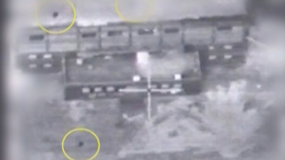 Undated photo material released by the Israeli military showed an Israeli air raid on a suspected Syrian nuclear reactor site near Deir Az Zor [Reuters]