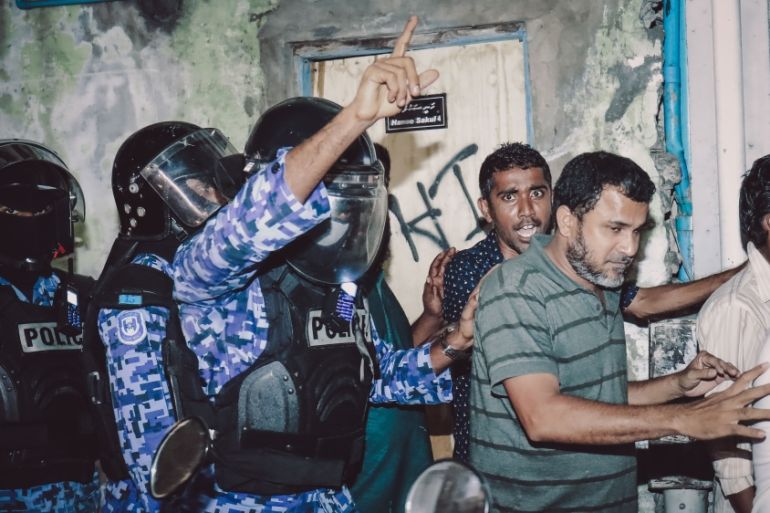 Maldives state of emergency police