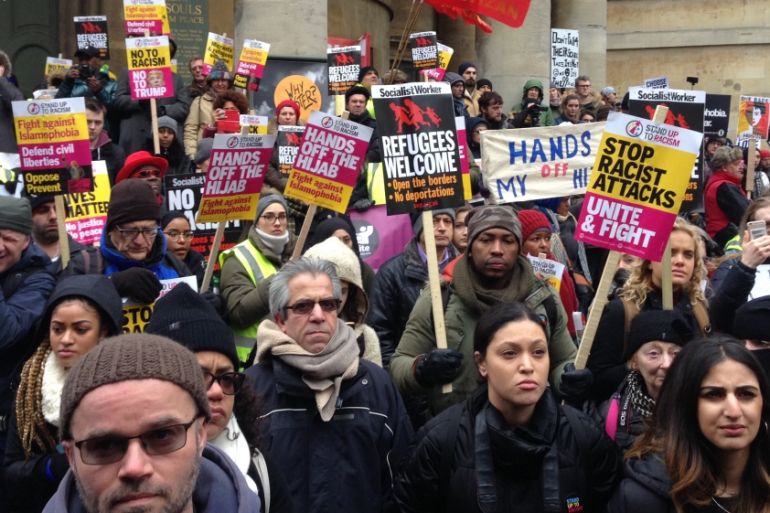 London anti racist protests