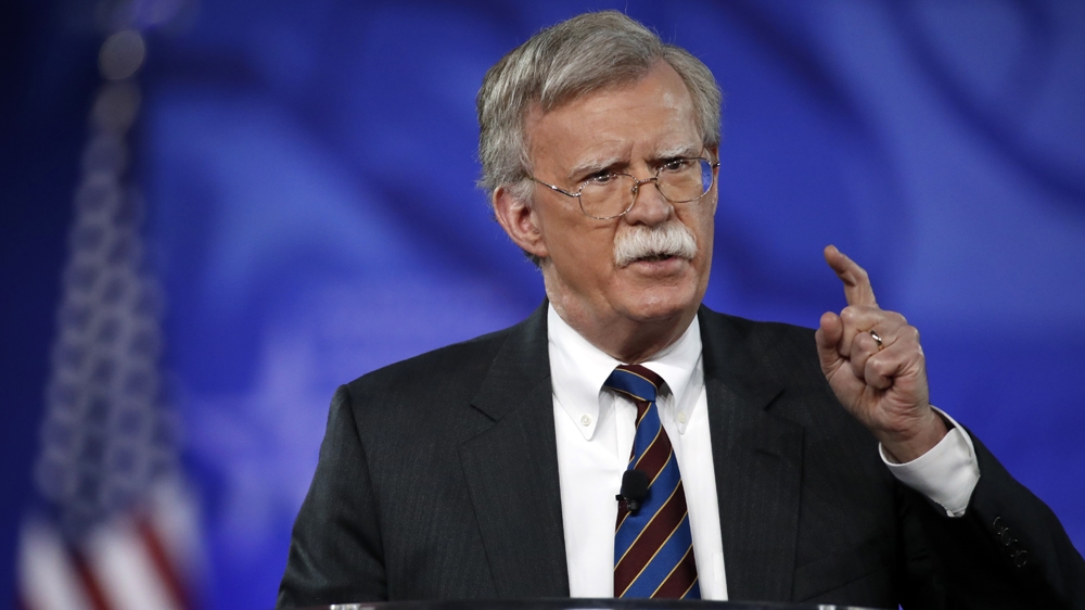 
Bolton said he wants to see regime change in Iran by 2019 [AP]
