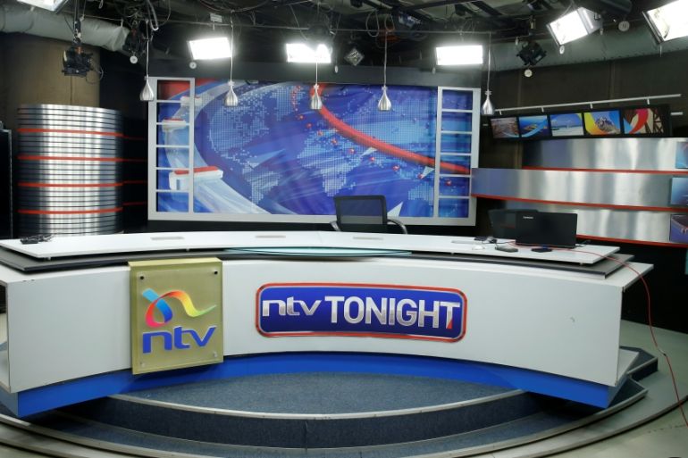 An empty Studio of the NTV channel