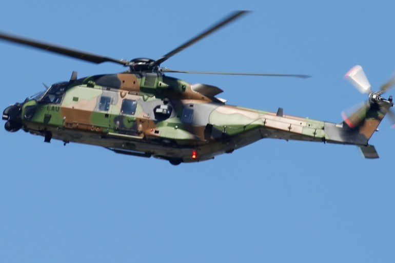 NH90 military helicopter