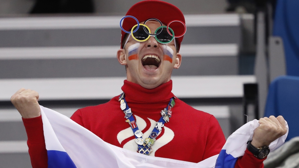 Russian athletes enjoyed a fair bit of support inside the arena [Damir Sagolj/Reuters]