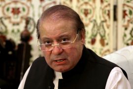 Pakistan''s former PM Nawaz Sharif speaks during a news conference in Islamabad