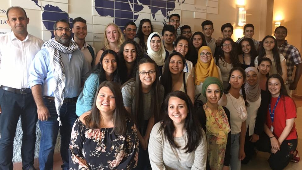 A delegation of students was sent to US universities for a month to learn about the education system, as part of the programme [Courtesy of Taawon] 