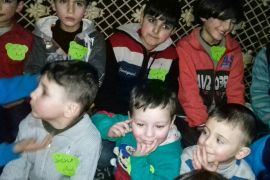 Basement schools in Douma, Eastern Ghouta