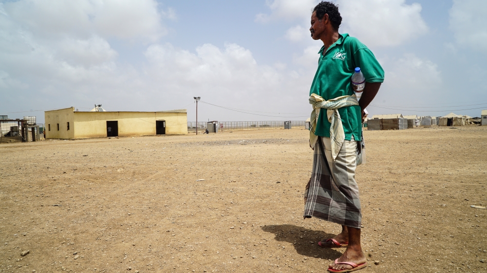 Sanad Omar Muhammad arrived in Djibouti by boat from Bab al-Mandeb in March 2015. Today, Djibouti is the only neighbouring country that is accepting refugees from Yemen [Faisal Edroos/Al Jazeera]