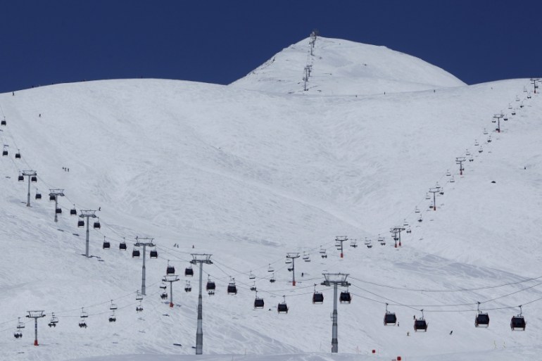 A general view shows the ski resort of Gudauri