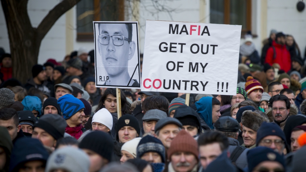 Kuciak was shot dead in Slovakia while working on a story about the activities of the Italian mafia in Slovakia and their alleged links to people close to Prime Minister Robert Fico [File: Bundas Engler/The Associated Press]