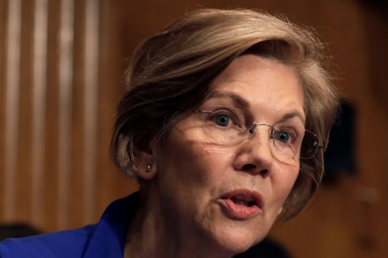 Senator Elizabeth Warren questions Alex Azar in Washington