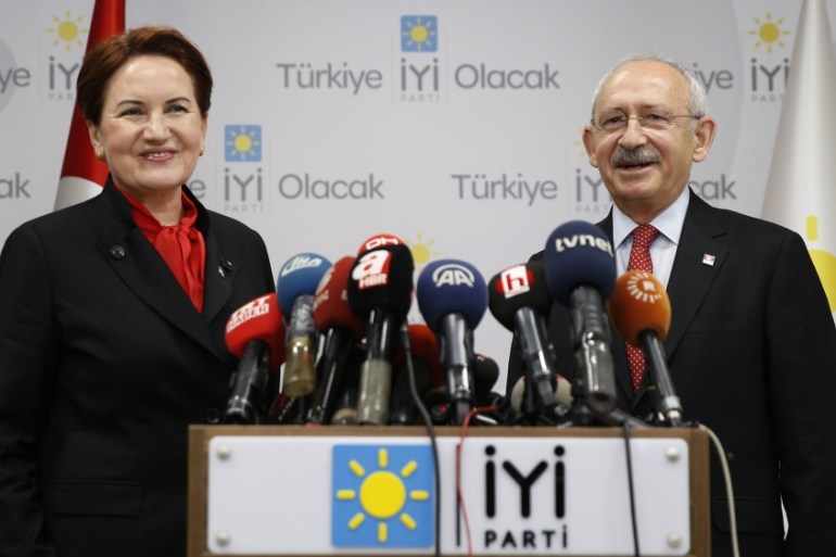 CHP Leader Kilicdaroglu meets Leader of IYI Party Aksener
