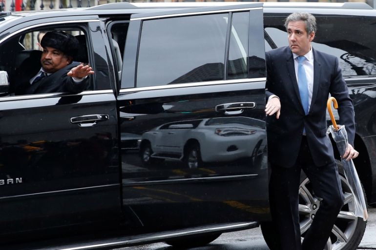 U.S. President Donald Trump''s personal lawyer Michael Cohen arrives at federal court in the Manhattan borough of New York City