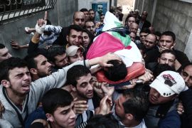 Funeral of the Palestinian reporter shot by Israeli forces